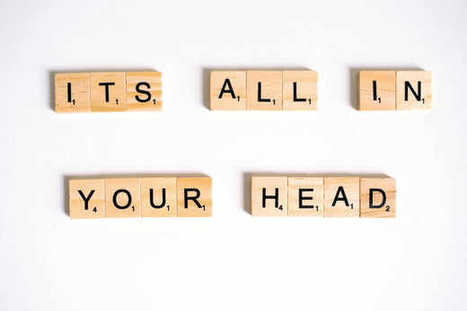 Scramble letters, "Its all in your head"