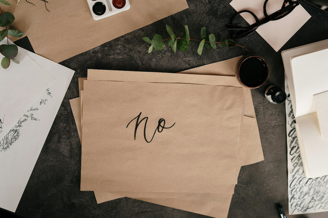 Envelope that says no